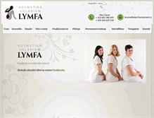 Tablet Screenshot of kosmetikalymfa.cz
